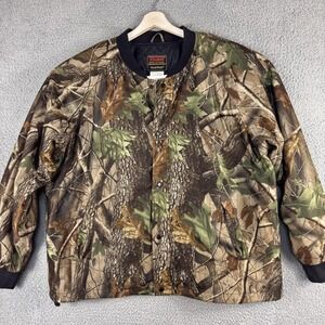 Stearns Dry Wear Jacket Mens XL Realtree Hardwoods‎ Camo Hunting Outdoor Warm